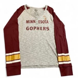 Women’s 47 Brand Minnesota Gophers Gray Long Sleeve Shirt Size L